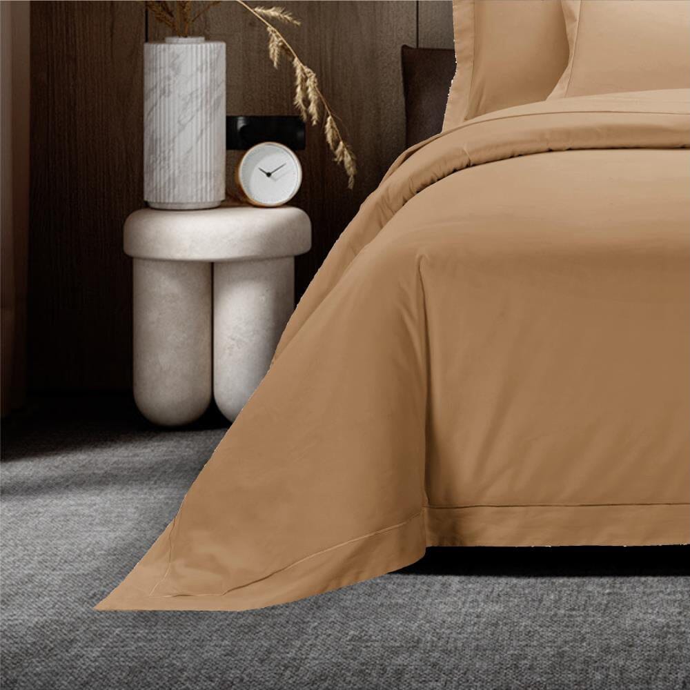 Cotton Co Egyption Cotton 400 Thread Queen 230X200 Duvet Cover Stone Cotton Co