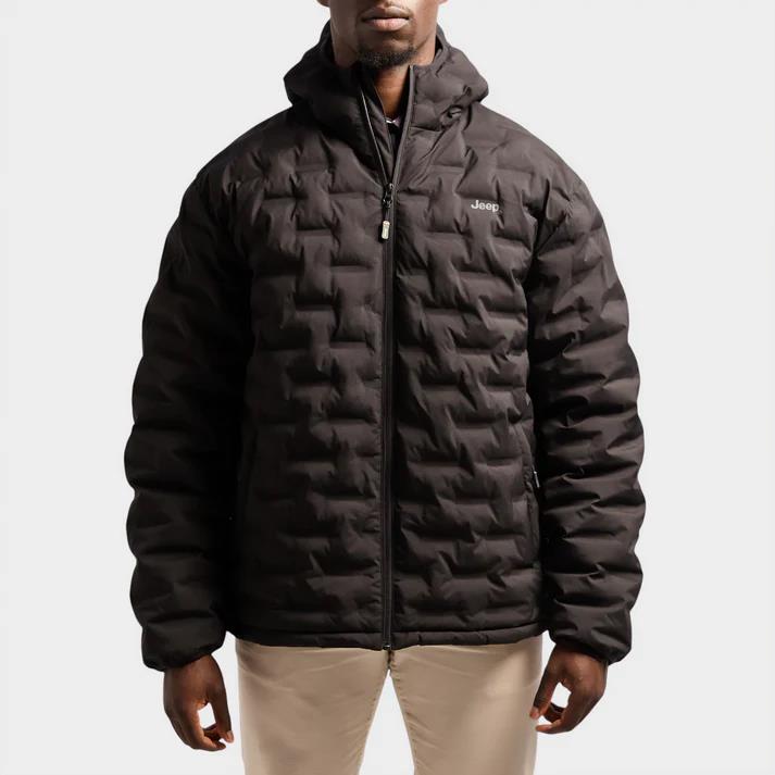 Jeep Mens Hero Welded Puffer Jacket Black Jeep