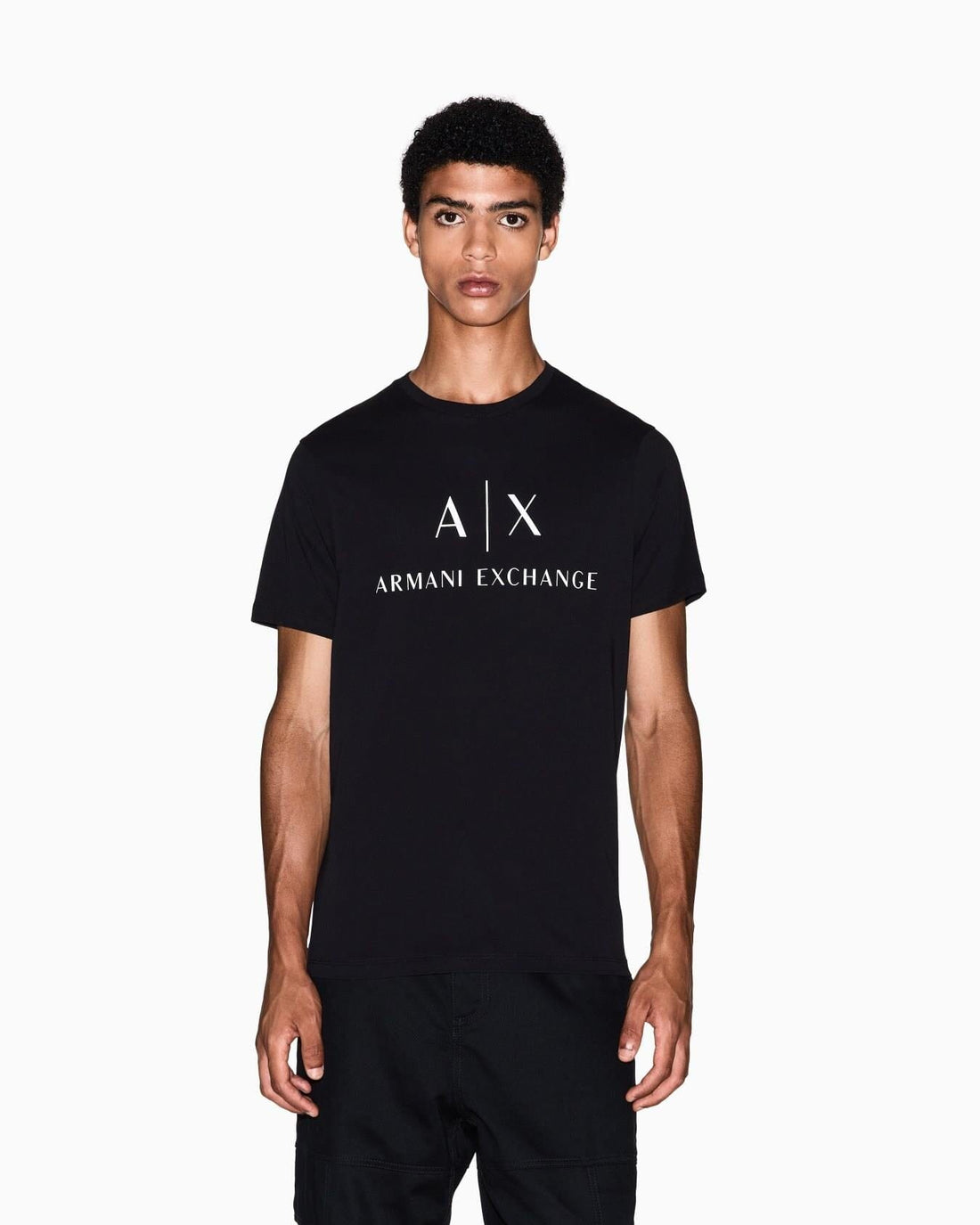 Armani Exchange Logo Print Tee Black