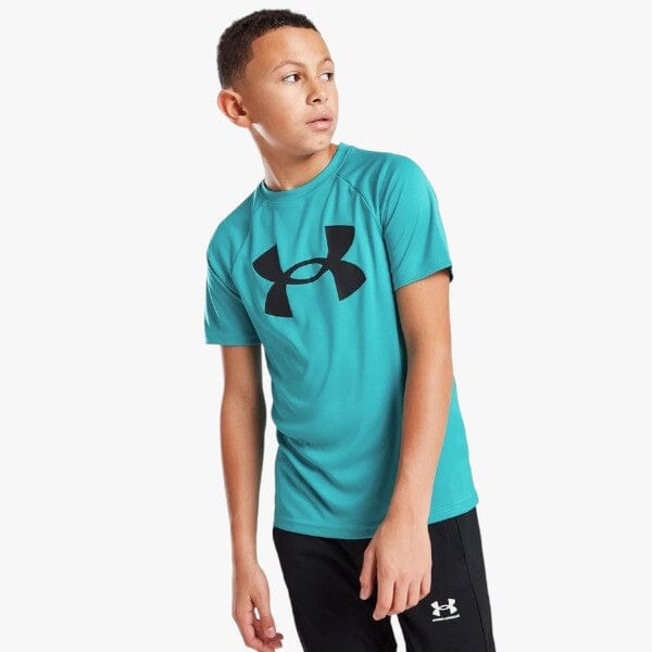 Under Armour Boys Tech Big Logo Short Sleeve Tee 464 Blue | Under Armour