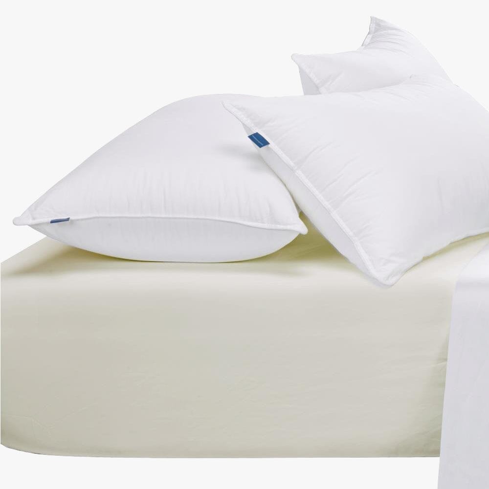 Cotton Co 400 Thread King Fitted Sheet 182X190+40 Cream Cotton Co
