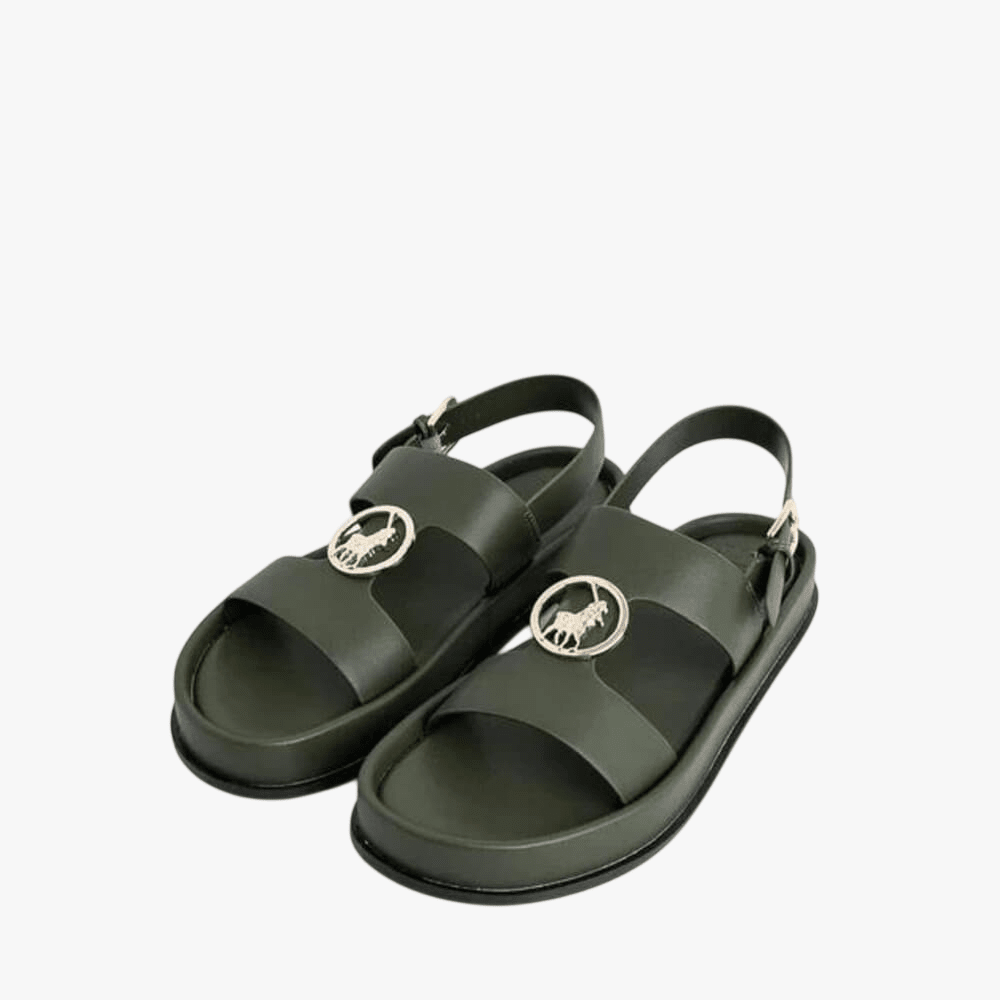 Polo Womens Moulded Trim Sandal Green | Polo