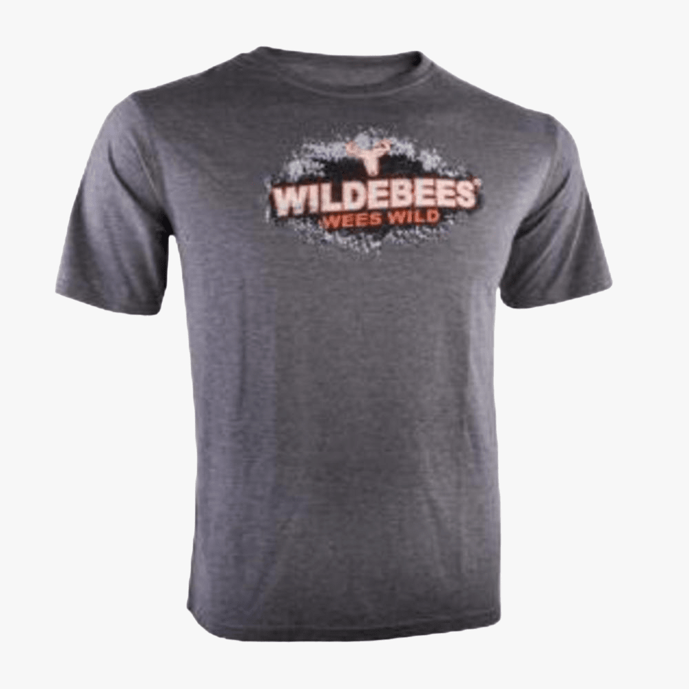 Wildebees Mens Off Road Short Sleeve Tee Charcoal | Wildebees