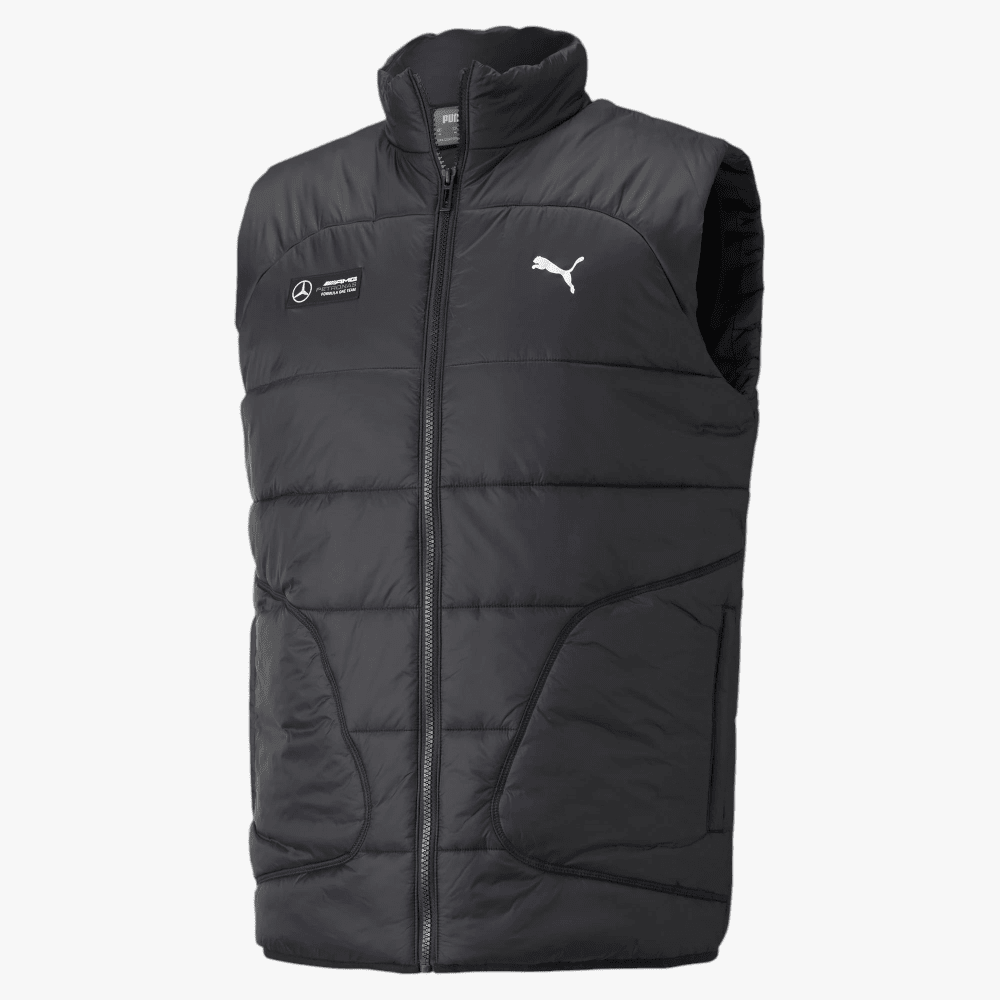 Puma Mens Mapf1 Rct Padded Sleeveless Jacket Black | Puma