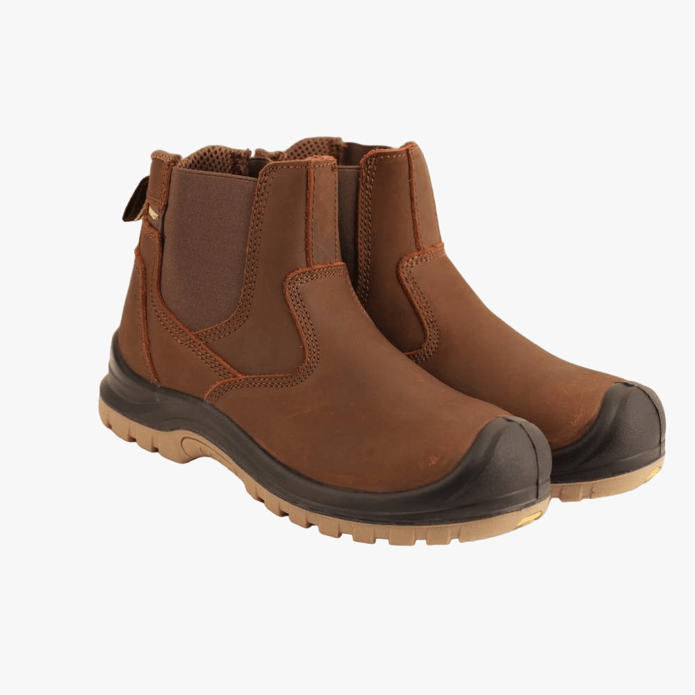 Everest Stc Crazy Horse Leather Steel Toe Boot Brown Brands Megastore