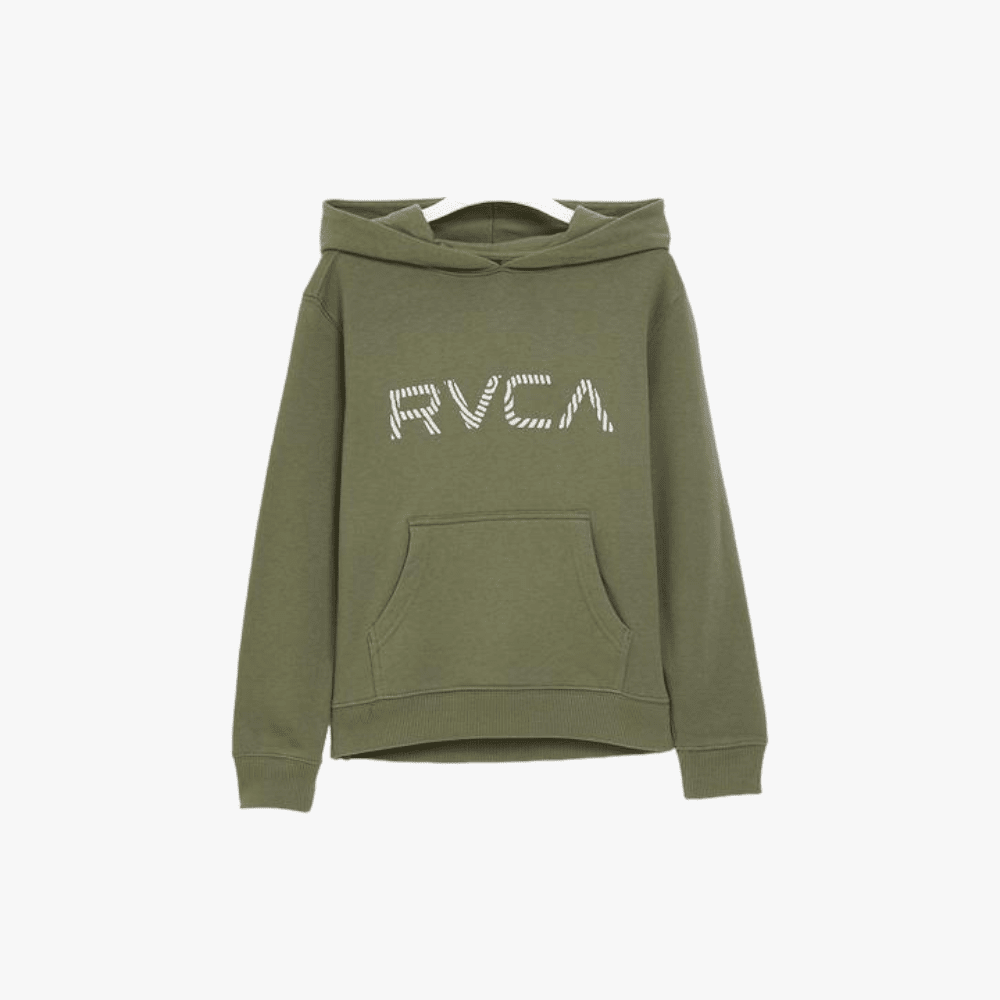 Rvca Boys Radar Hoodie Olive Rvca