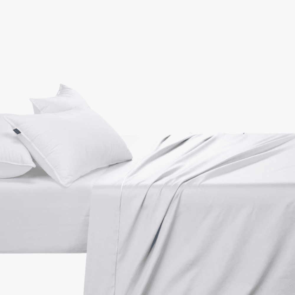 Cotton Co 400 Thread King Flat Sheet 270X270 White Cotton Co