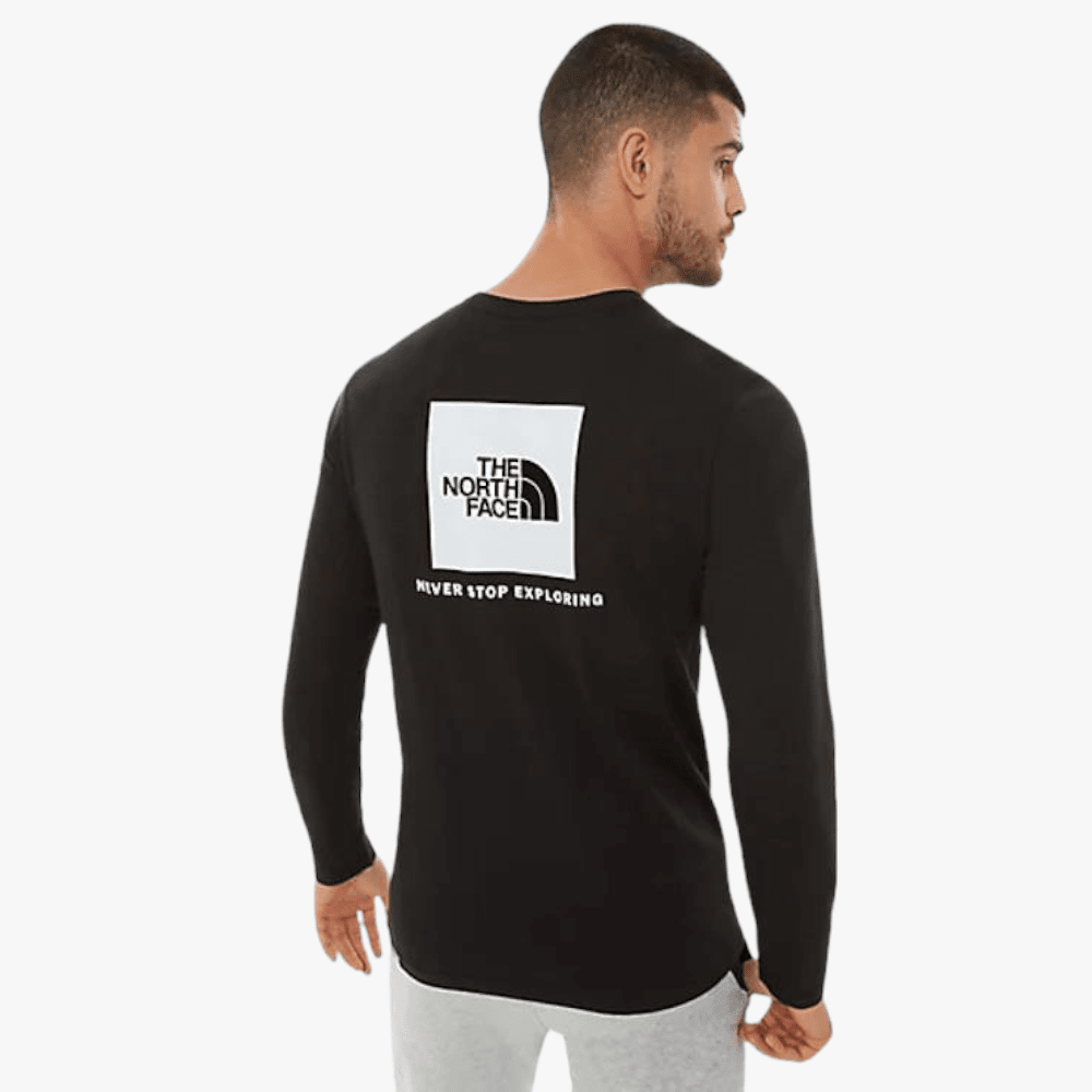 The North Face Mens Redbox Long Sleeve Tee Black The North Face