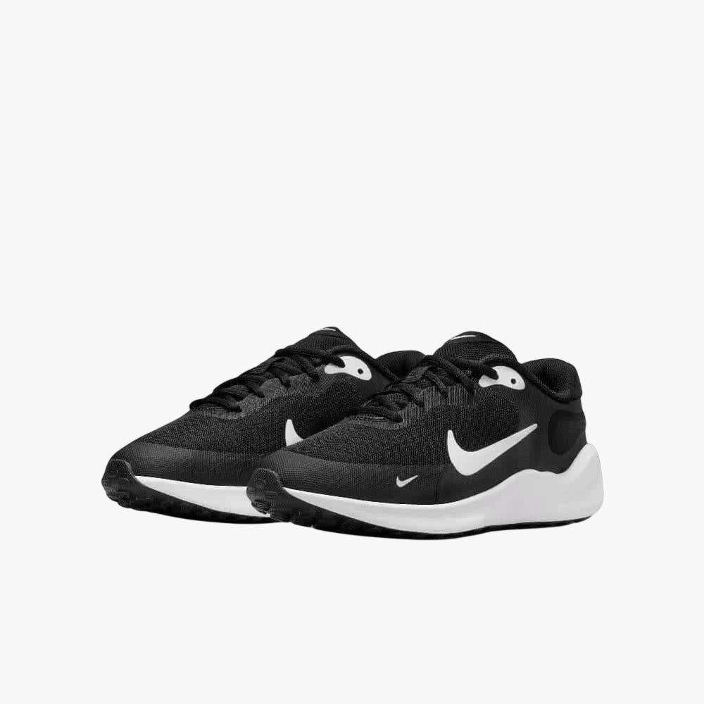 Nike Girls Revolution 7 Sneaker Black White White | Nike