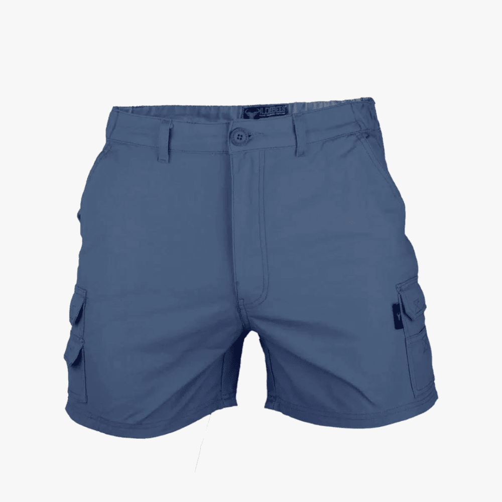 Wildebees Mens 12Cm Cargo Short Steel Blue | Wildebees