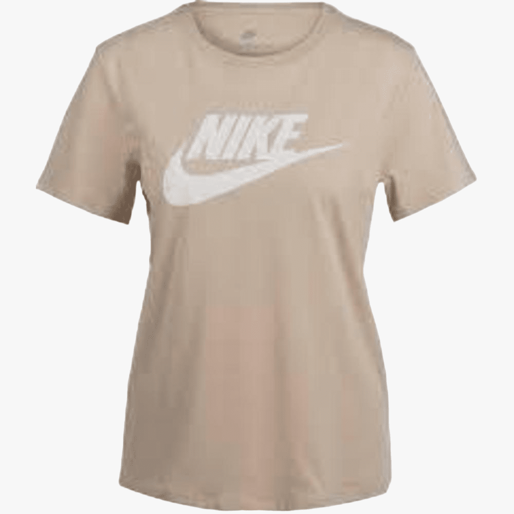Nike Womens Sportswear Essential Short Sleeve Tee Beige | Nike