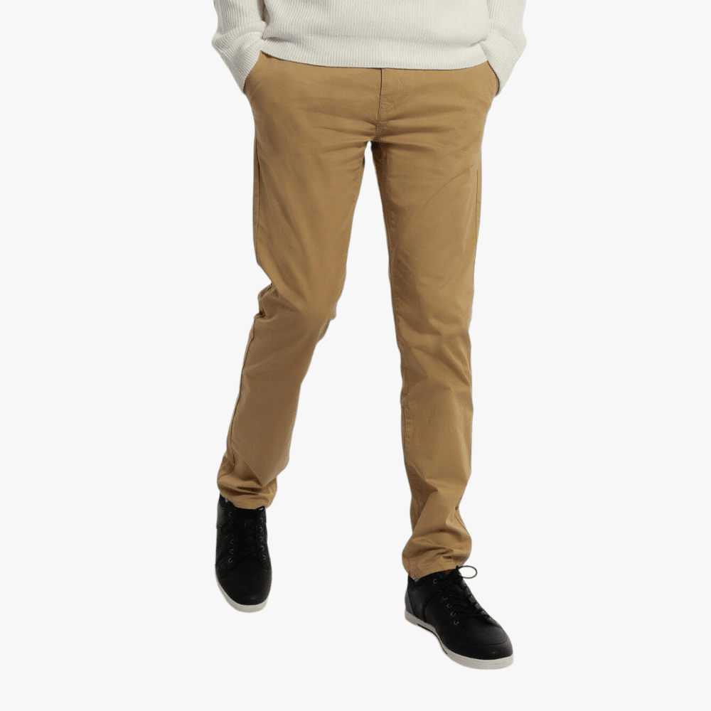 Guess Mens Basic Chino Pants Beige Brands Megastore