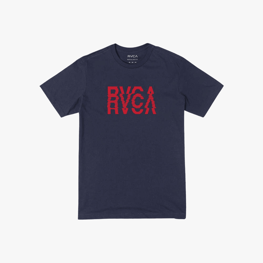 Rvca Boys Disrupt Short Sleeve Tee Navy | Rvca
