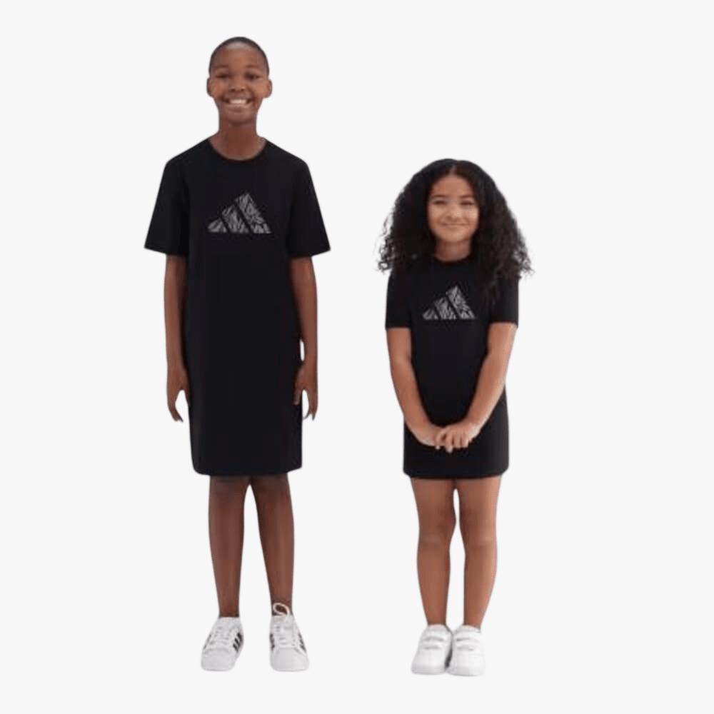 Adidas Girls Animal Print Dress Black | Adidas