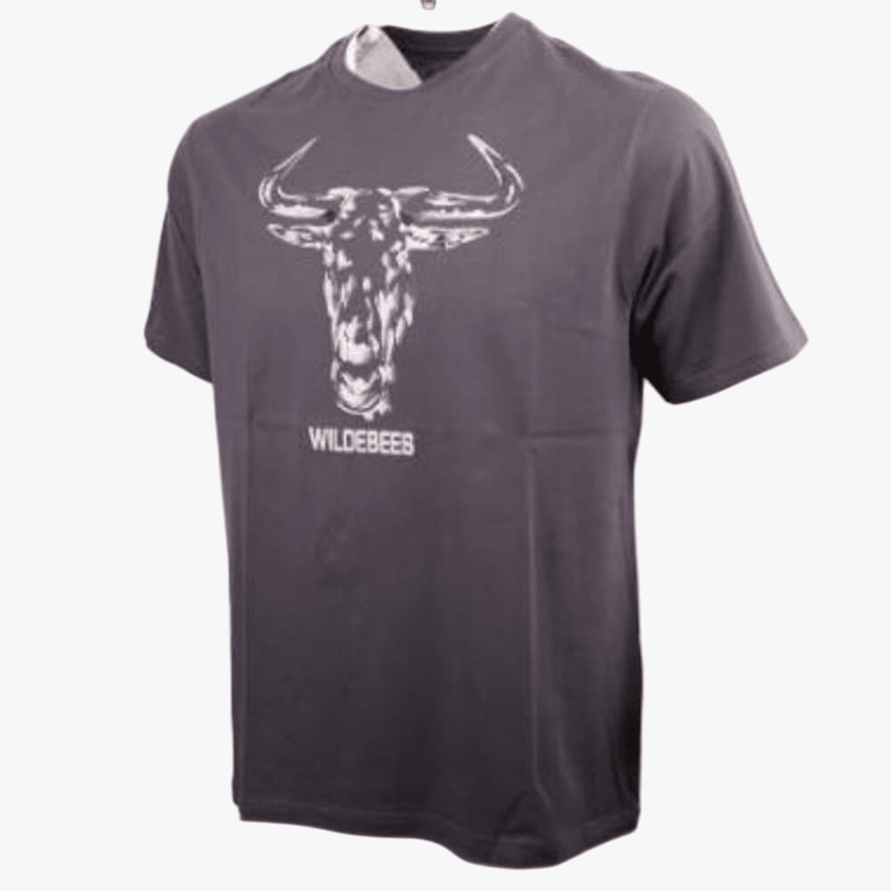 Wildebees Mens Hd Silhouette Short Sleeve Tee Pewter | Wildebees