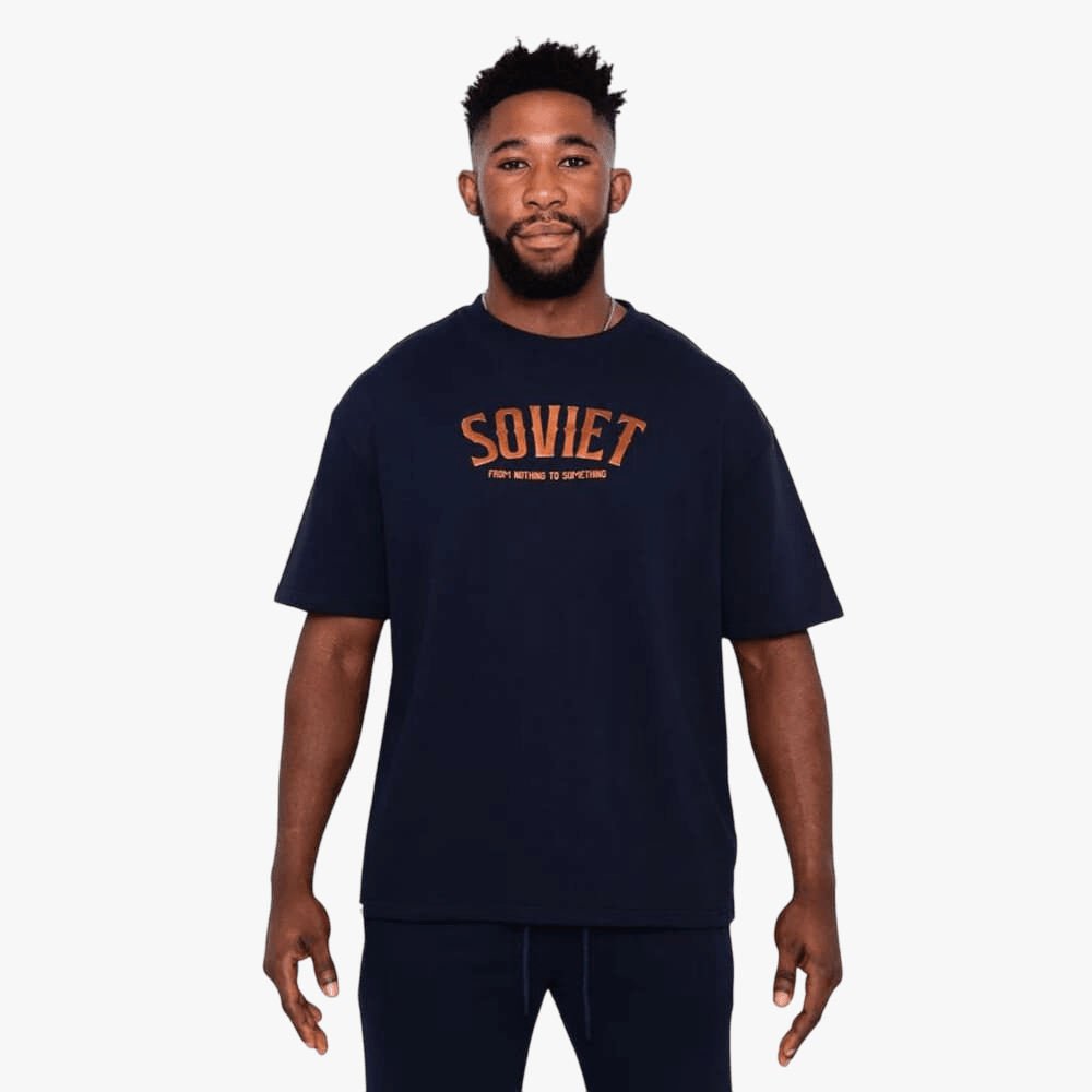 Soviet Mens Revive Short Sleeve Fashion Tee Navy | Soviet