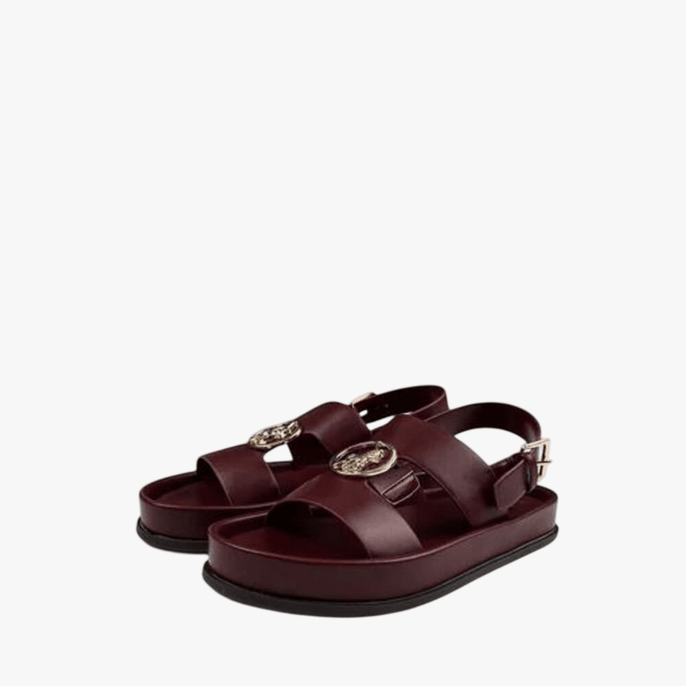 Polo Womens Moulded Trim Sandal Burgandy | Polo