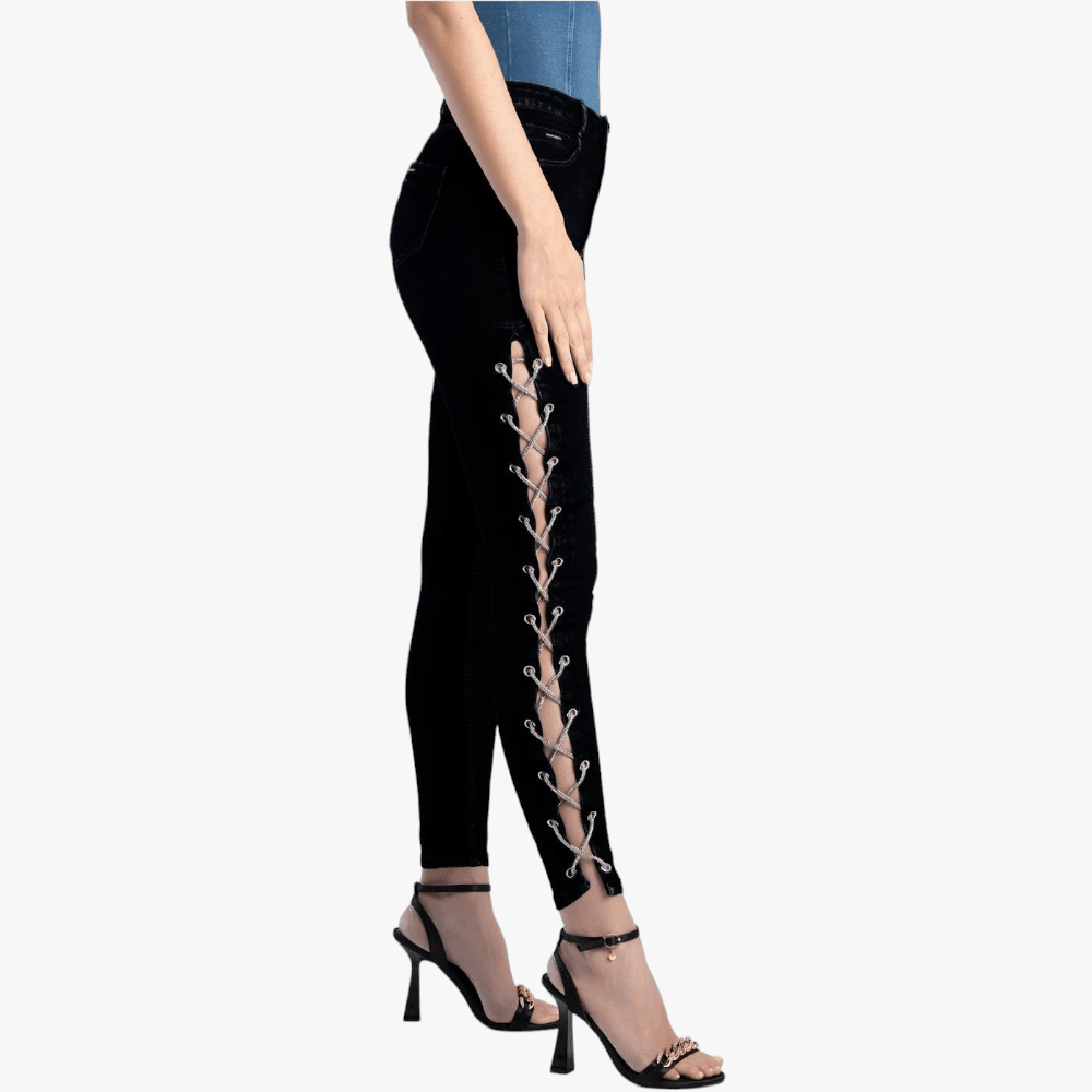 Sissy Boy Womens Ryder Side Seam Detail Jean Black Sissy Boy