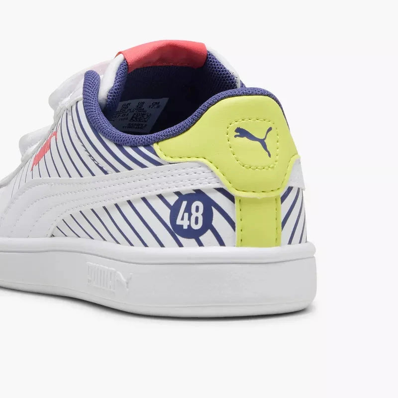 Puma Kids Smash 3.0 Sneaker Posied 2 Race V White | Puma