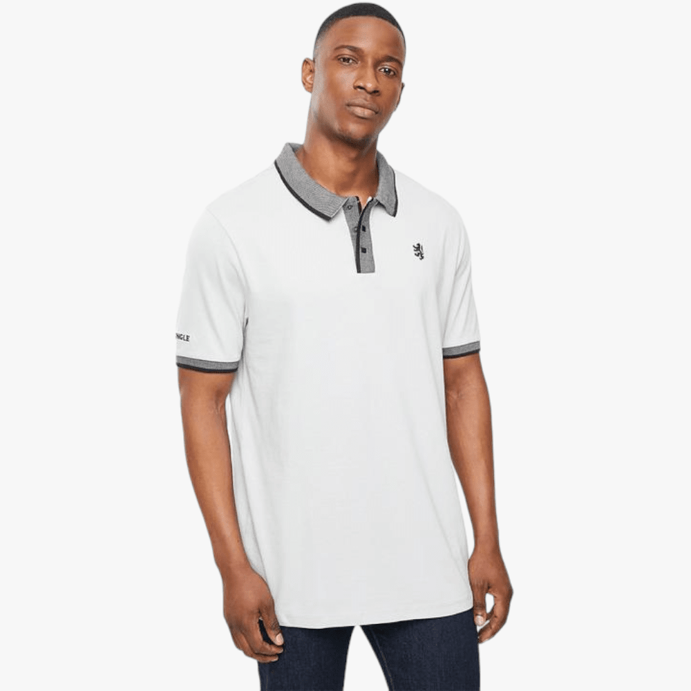 Pringle Mens Single Jersey Short Sleeve Core Golfer Stone Pringle