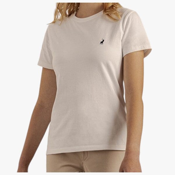 Polo Womens Allie Small Pony Stretch Short Sleeve Tee White Polo