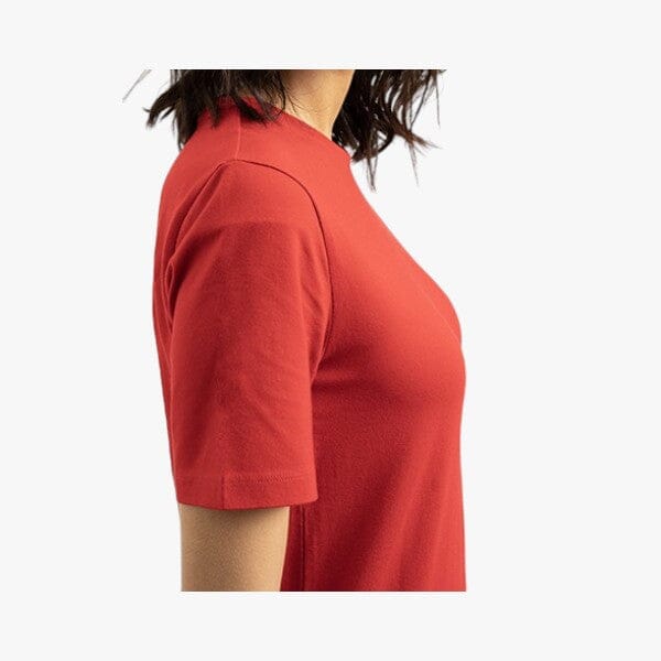 Polo Womens Allie Small Pony Stretch Short Sleeve Tee Red | Polo