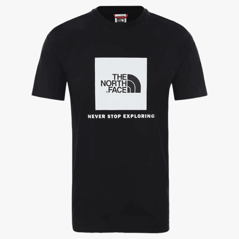 The North Face Mens Raglan Redbox Short Sleeve Tee Tnf Black The North Face