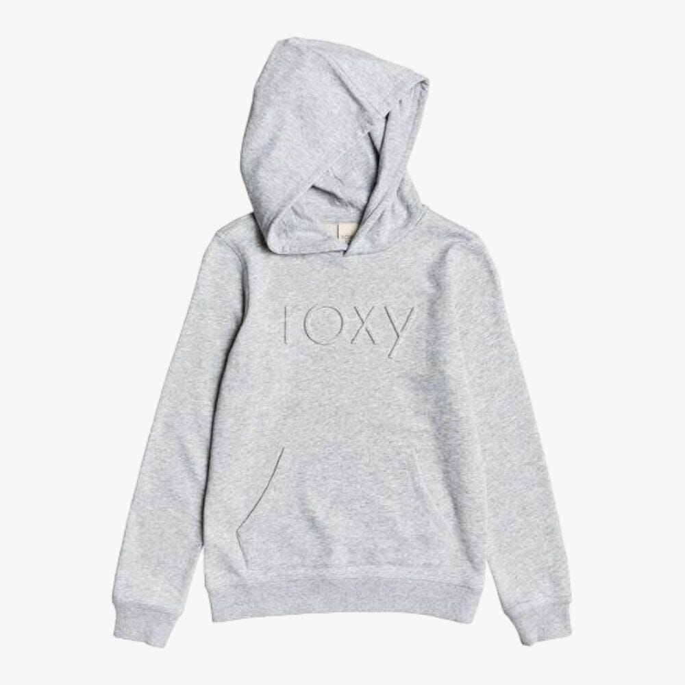 Roxy Girls Calm Vibes Emboss Pullover Hoodie Heartage Heather Roxy
