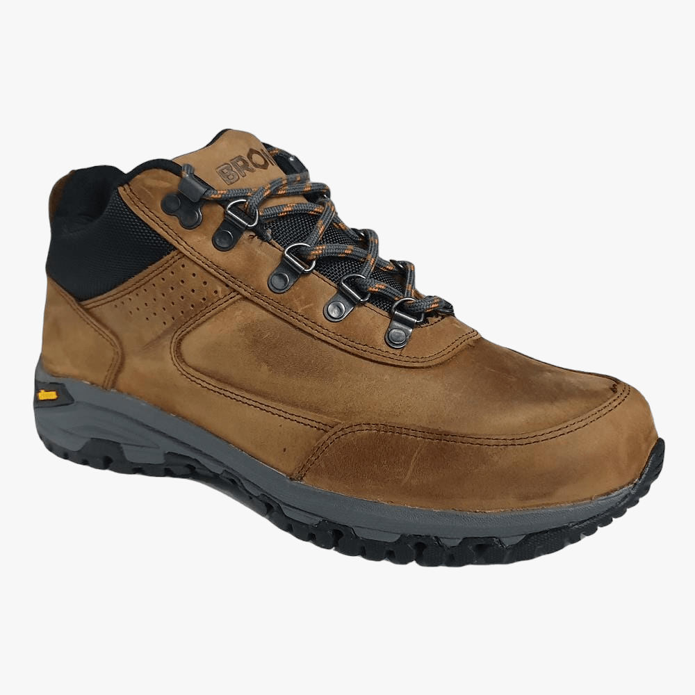 Bronx Mens Vibram Sandiego Shoe Mocca/Black Mesh | Bronx