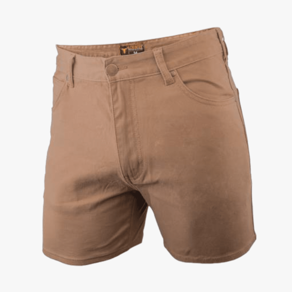 Wildebees Mens Stretch Performance Shorts Khaki | Wildebees