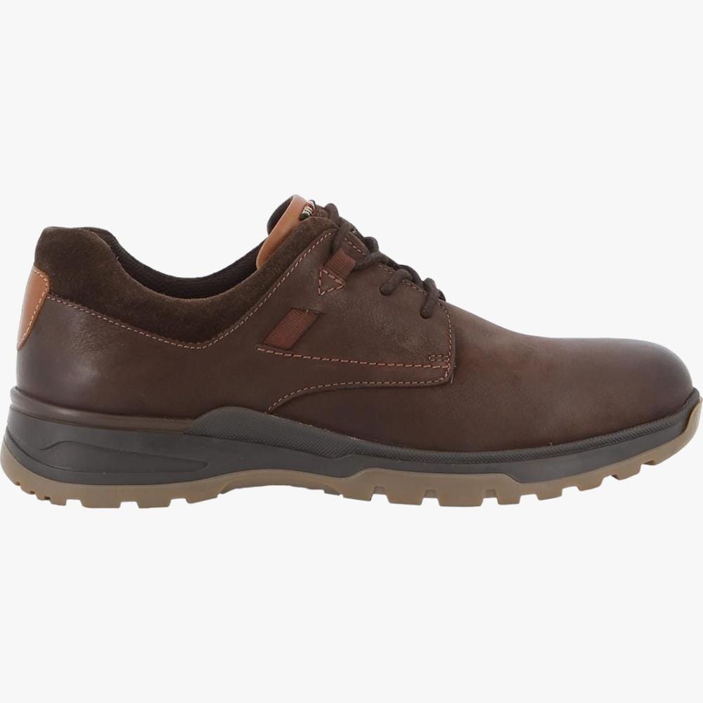 Hush Puppies Mens Alfie Brown Cow Milled Nubuck Hush Puppies