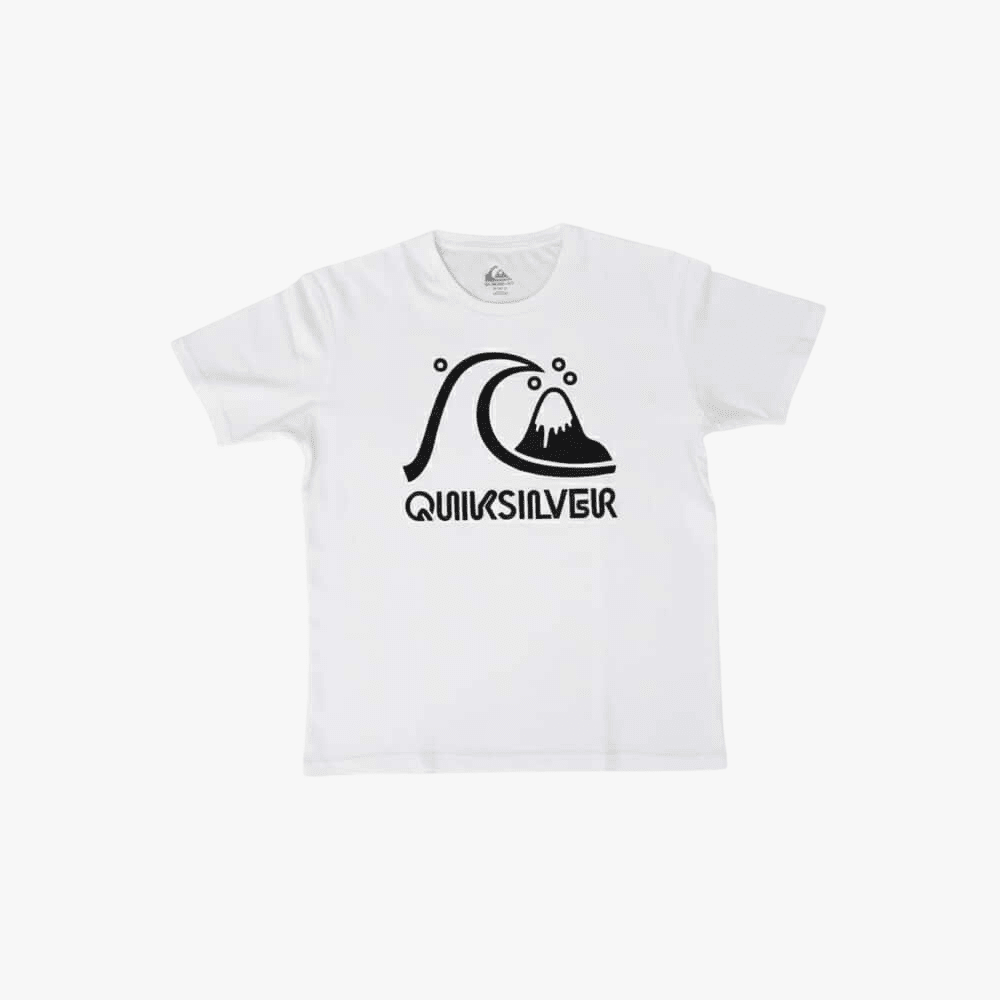 Quiksilver Mens Bubble Logo Short Sleeve Tee White | Quiksilver