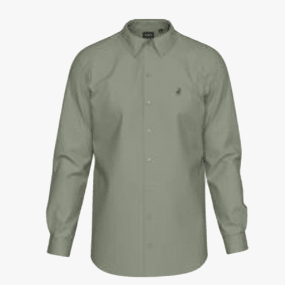 Polo Mens Essential Sateen Long Sleeve Shirt Sage | Polo