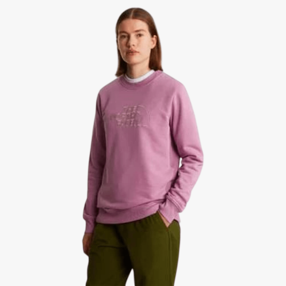 The North Face Womens Drew Peak Light Sweater Hushed Lavender Metal Pink | The North Face