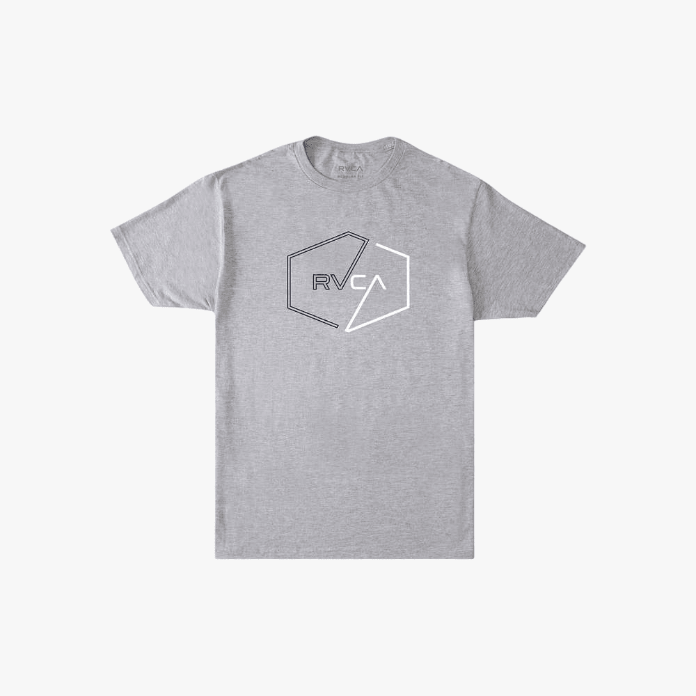 Rvca Mens Pin Hex Short Sleeve Tee Athletic Heather | Rvca