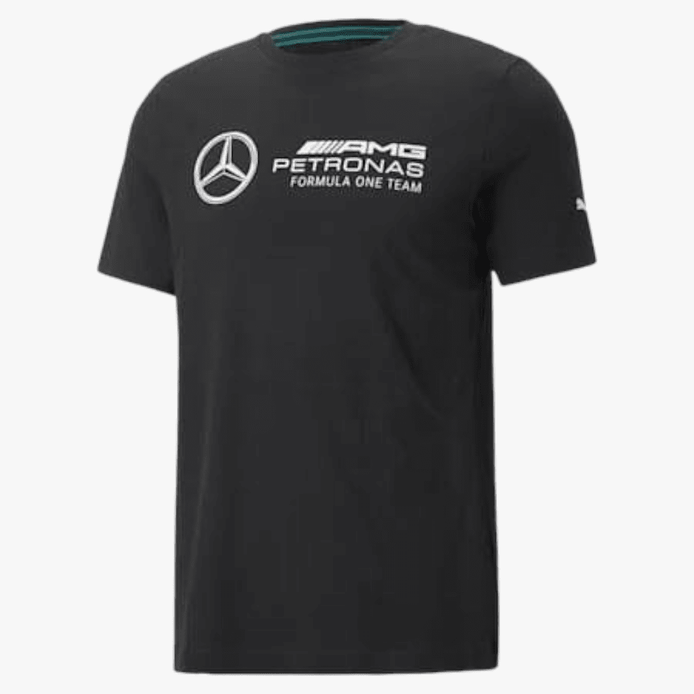 Puma Mens Mapf1 Ess Logo Short Sleeve Tee Black | Puma