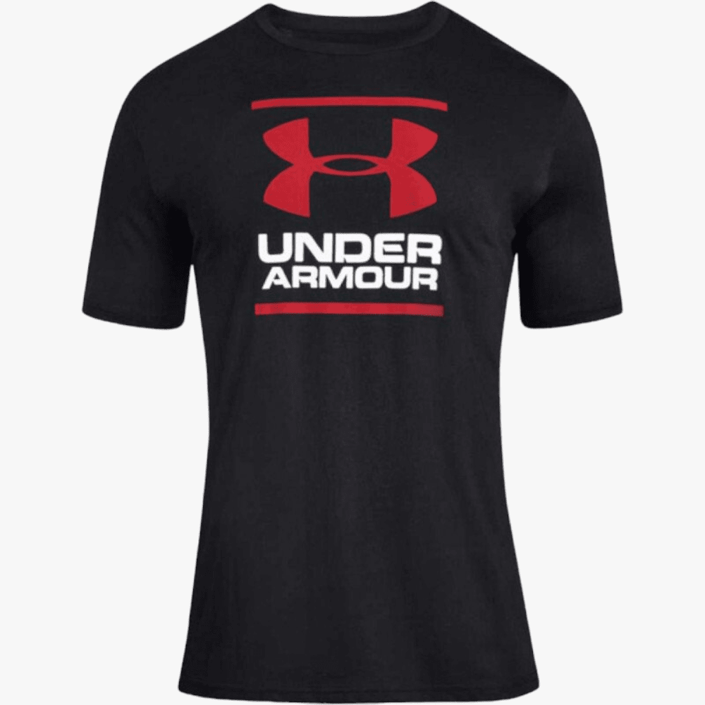 Under Armour Mens Gl Foundation Short Sleeve Tee Black/White | Under Armour