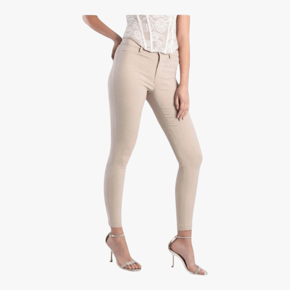 Sissy Boy Womens Eresha Mid Rise Skinny Pants Sandstone | Sissy Boy
