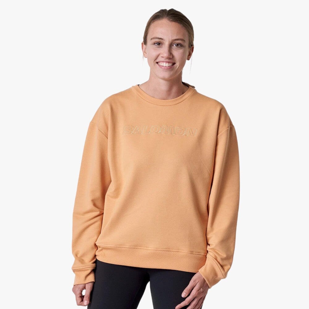 Salomon Womens Heritage Pullover Apricot Crush Salomon