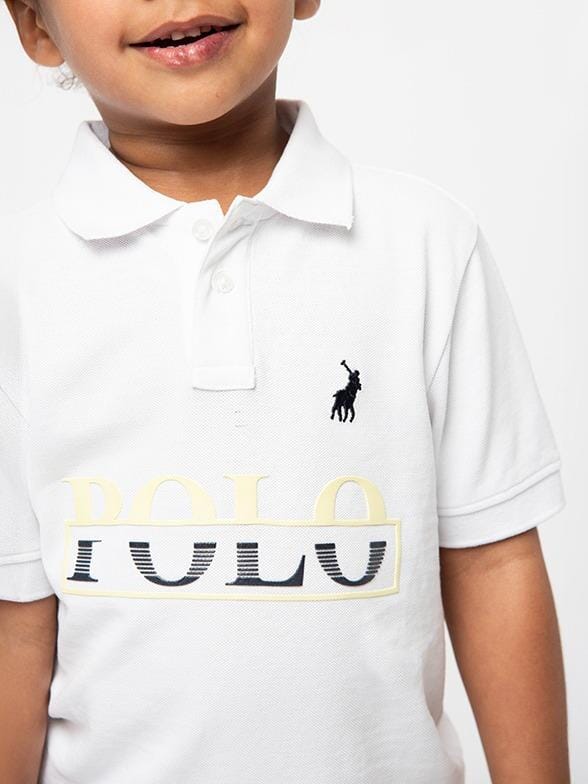 Polo Boys Layton Short Sleeve Golfer White | Polo