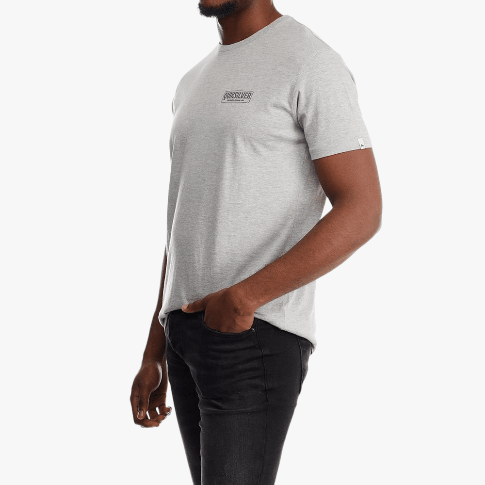 Quiksilver Mens Break Time Short Sleeve Tee Grey Quiksilver