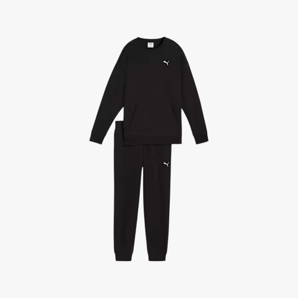 Puma Womens Relaxed Sweat Track Suit Set Black
