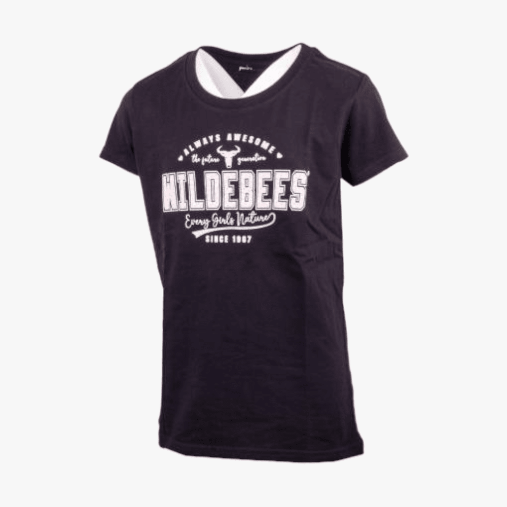 Wildebees Kids Always Awesome Short Sleeve Tee Black Wildebees