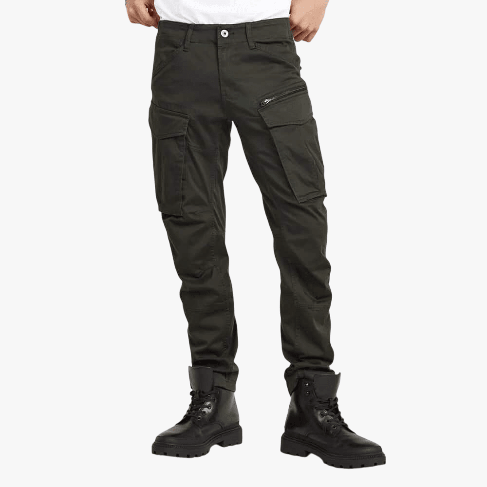 G Star Mens Rovic Zip 3D Regular Tapered Cargo Pants Raven | G Star