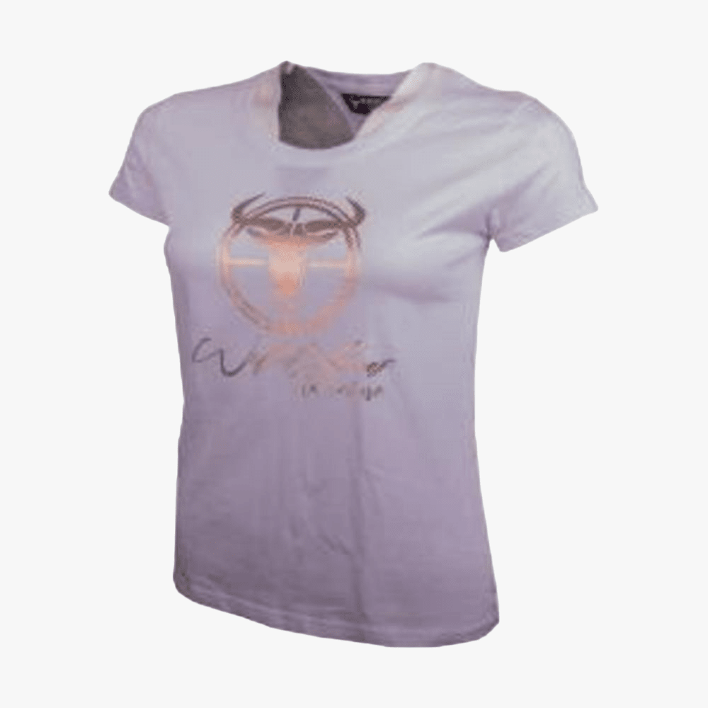Wildebees Womens Scope Foil Adventure Short Sleeve Tee White | Wildebees