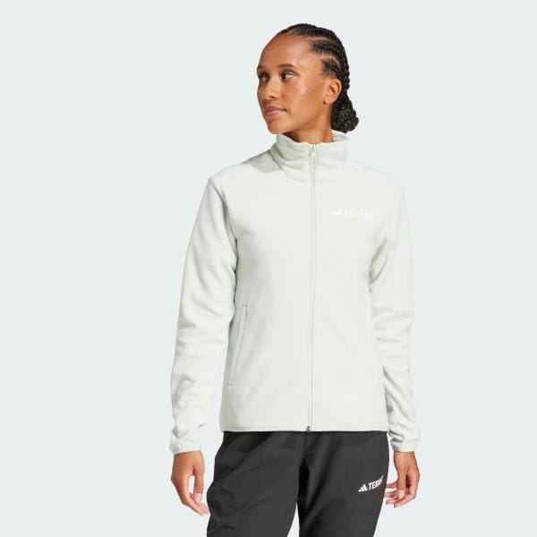 Adidas Womensmt Ess Dull Zip Sweater Linen Green | Adidas