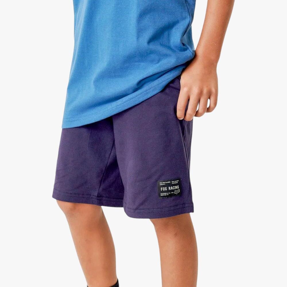 Fox Boys Head Fleece Shorts Navy Fox