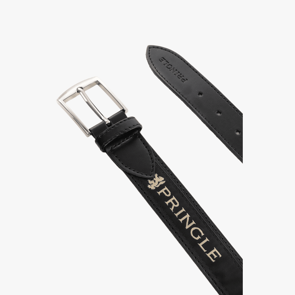 Pringle Mens Leather Casual Belt Black Pringle