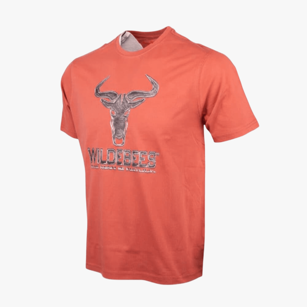 Wildebees Bevel Screed Logo Tee Burnt Rust | Wildebees