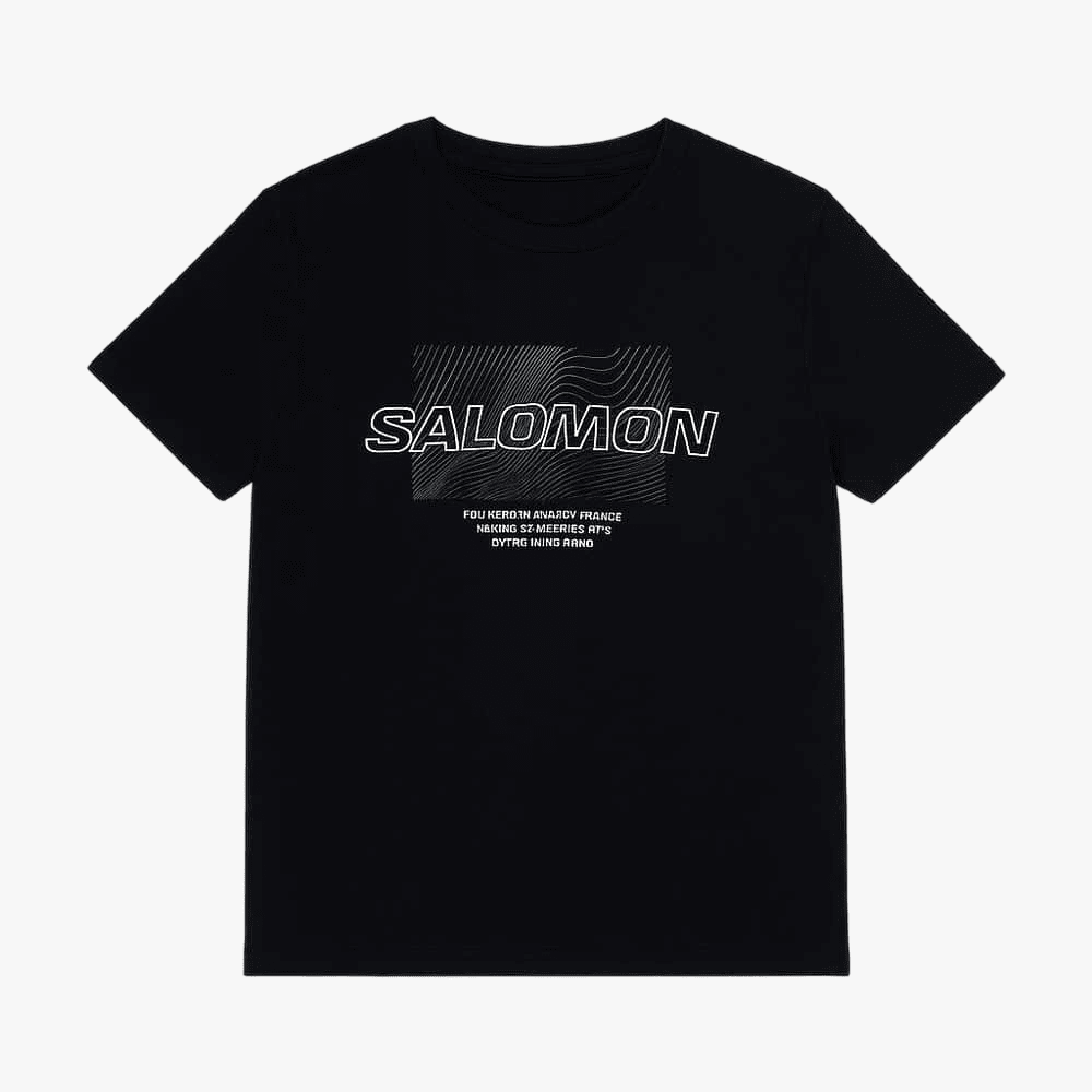 Salomon Mens Reflect Short Sleeve Tee Black | Salomon